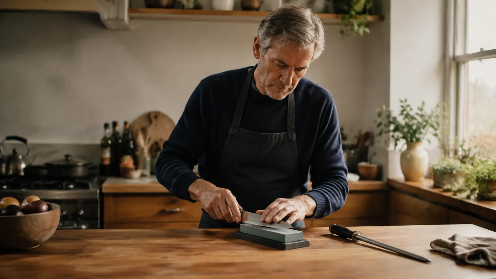 How to Keep a Chef's Knife Sharp at Home (Rod, Stone and Honing Routine)